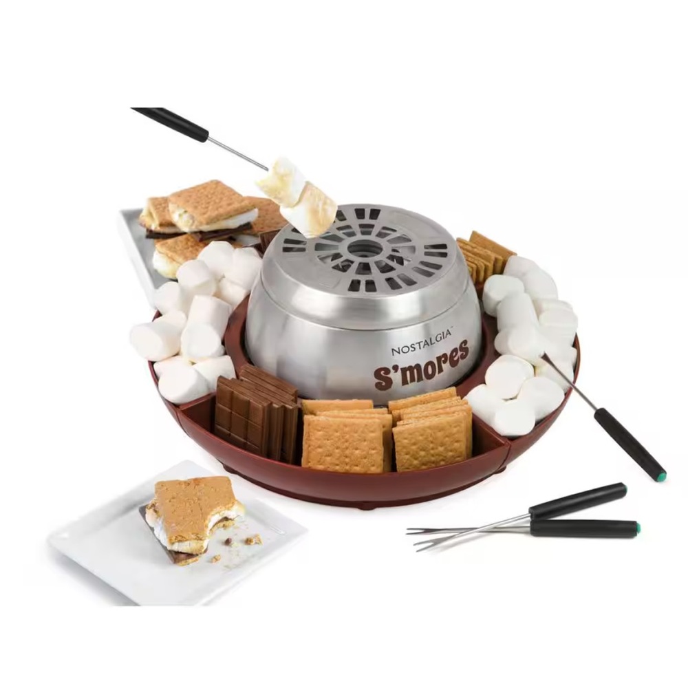 Nostalgia S'mores Maker with Brown and Silver Finish New in Box